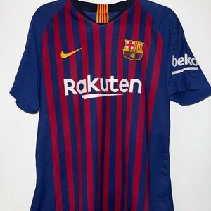 Nike Authentic FC Barcelona 2018-2019 Home Jersey Men's Large